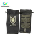 Bolsas impressas em rotogravura preta para café com gravata de lata resistente à luz