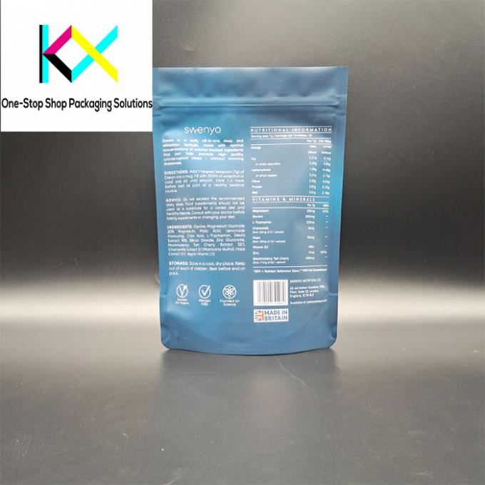 Bolsas de pó de proteína de grau alimentar 130um com embalagem de cereais de granola em folha de alumínio 1