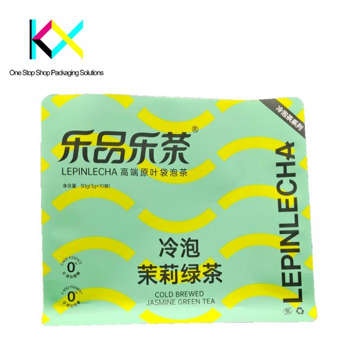 Embalagem de sacos de chá ecológicos UV personalizável Usar fecho lateral 0